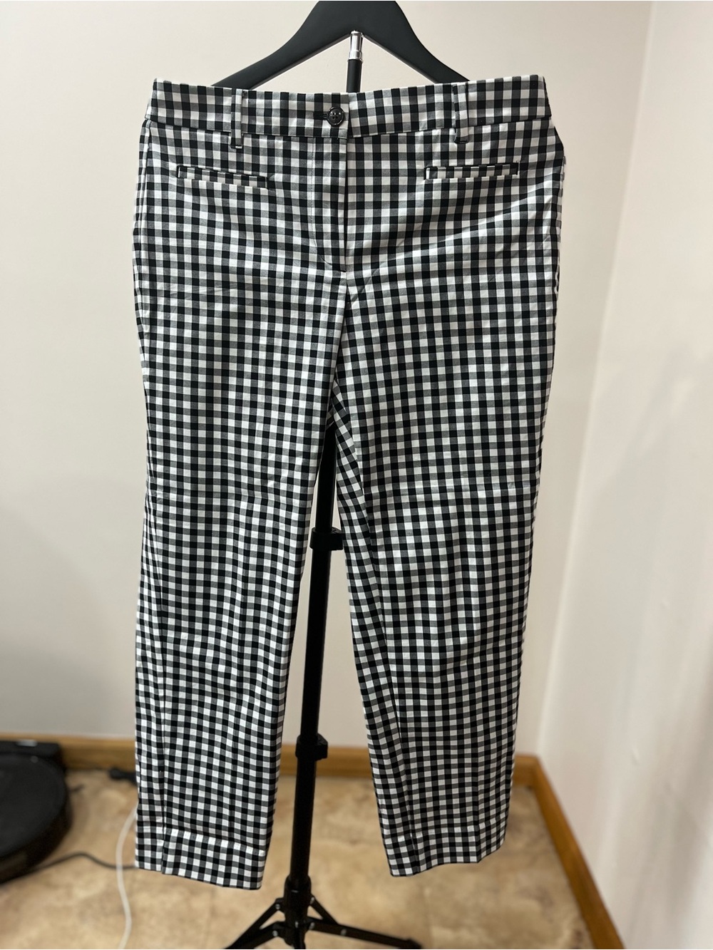 Ann Taylor Factory Black & White Gingham Men’s Chinos